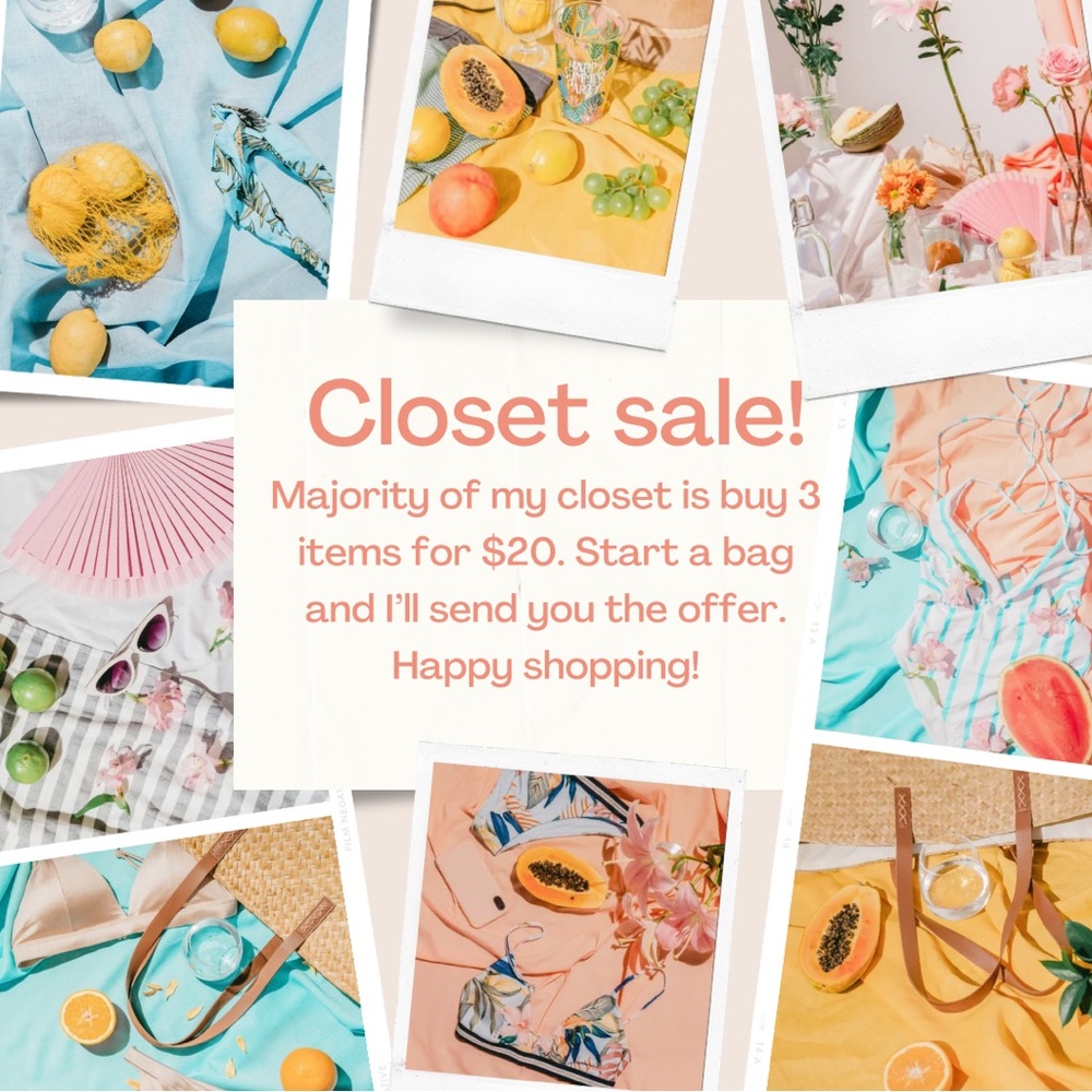 Closet sale 3 items for $20!